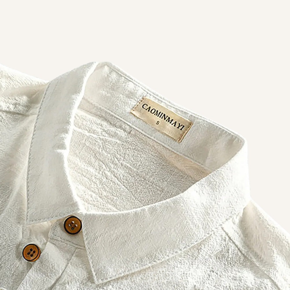Camisa Polo Masculina de Linho Salermo