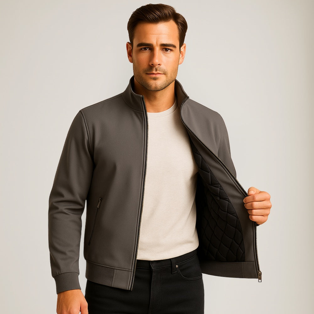 Jaqueta Masculina de Inverno Forrada Samour