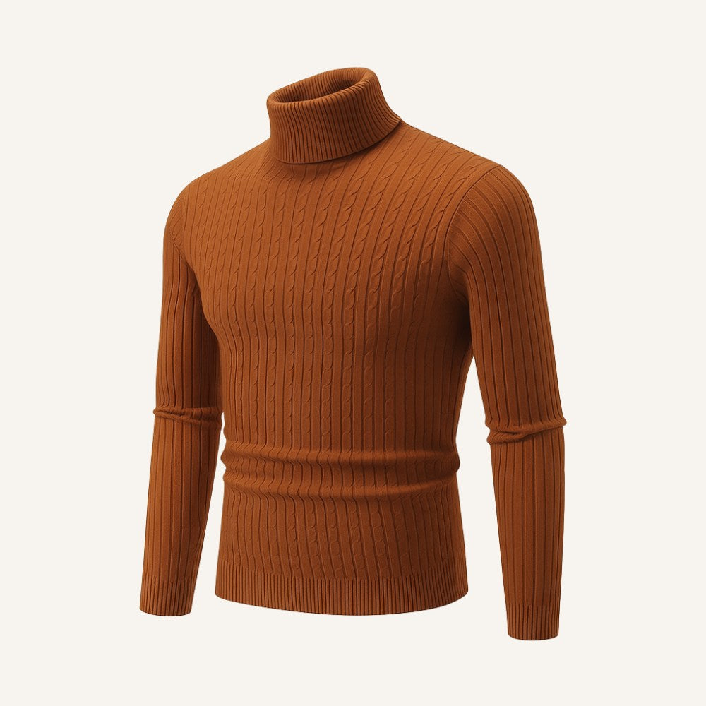 Suéter Pulôver Masculino de Gola Alta Rizzo