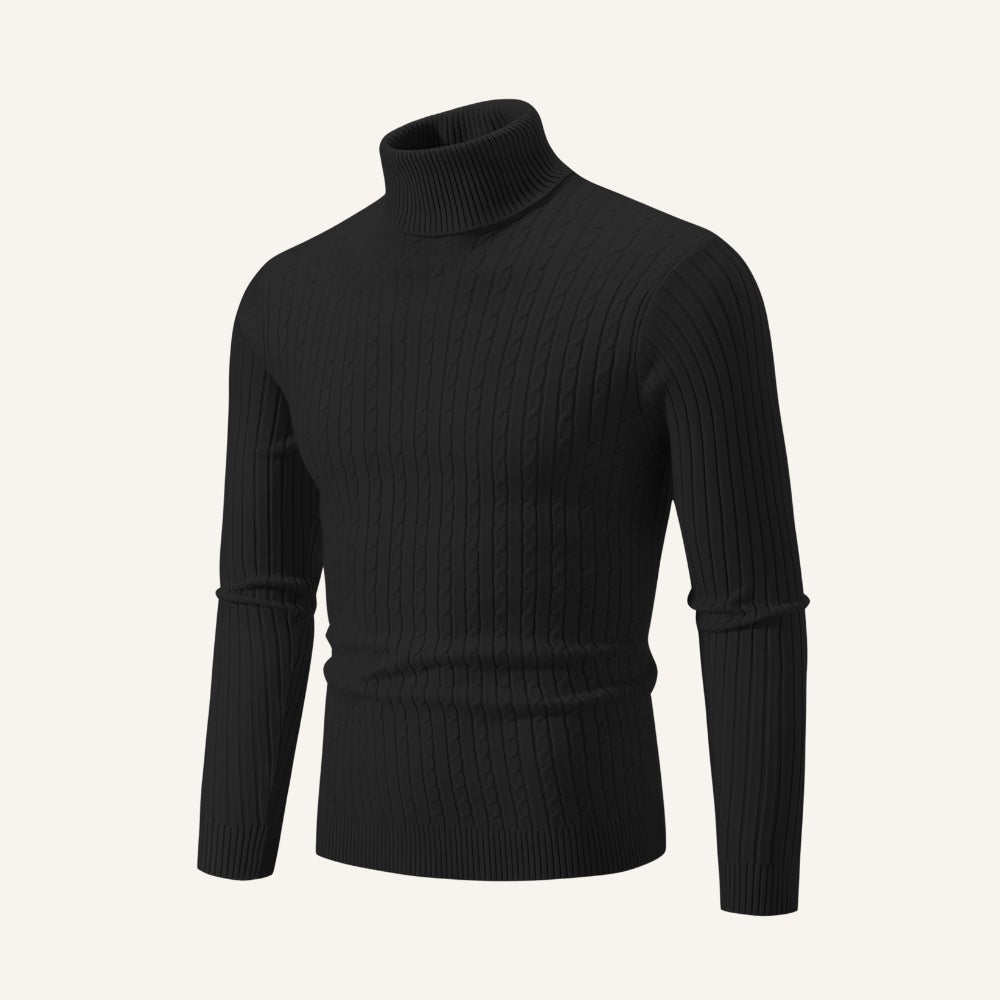 Suéter Pulôver Masculino de Gola Alta Rizzo