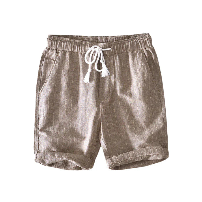 Bermuda Masculina de Linho Listrada Montclive MT506