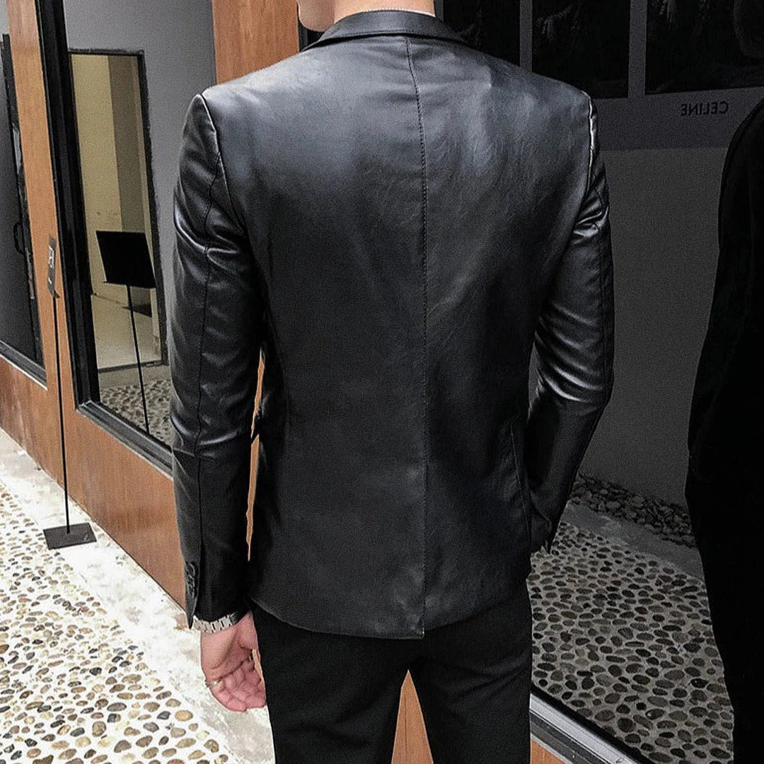 Blazer Masculino de Couro Lancaster Romenzi RZ921