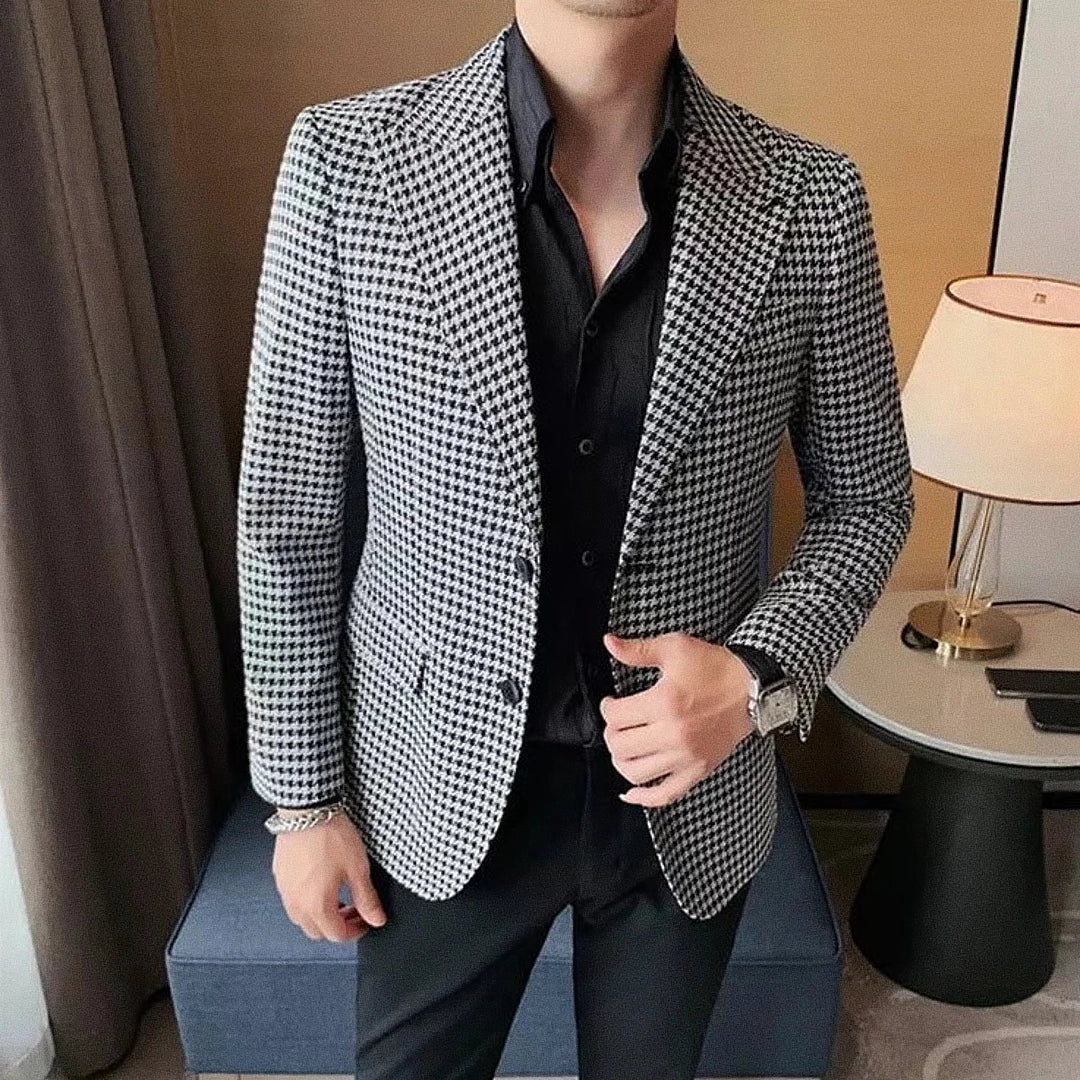 Blazer Masculino Xadrez Romenzi RZ541