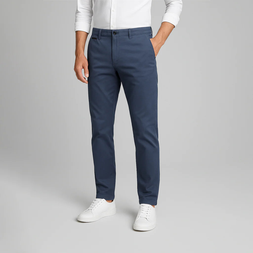 Calça Chino em Sarja Masculina Romenzi RZ555