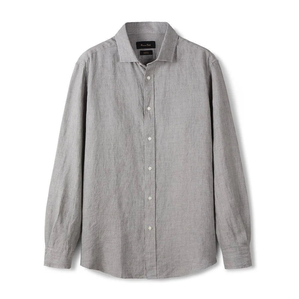 Camisa de Linho Lisa Masculina Romenzi RZ790