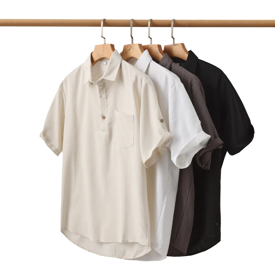 Camisa de Linho Masculina Romenzi Medelín RZ794
