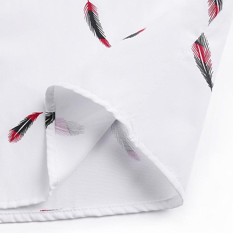 Camisa Manga Curta Estampada Feathers Montclive MT573