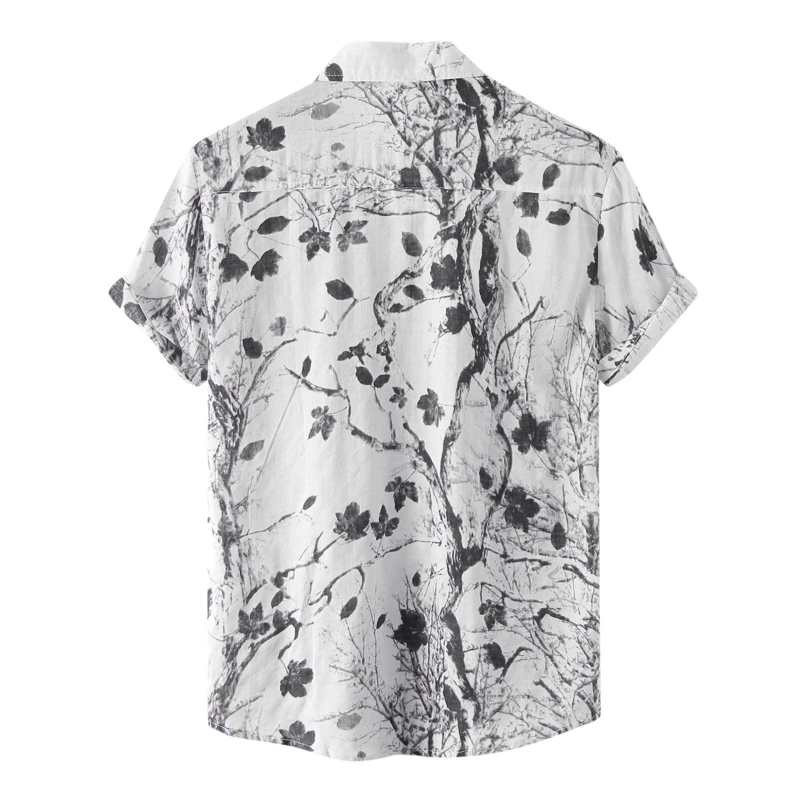 Camisa Manga Curta Estampada Floral Montclive MT574