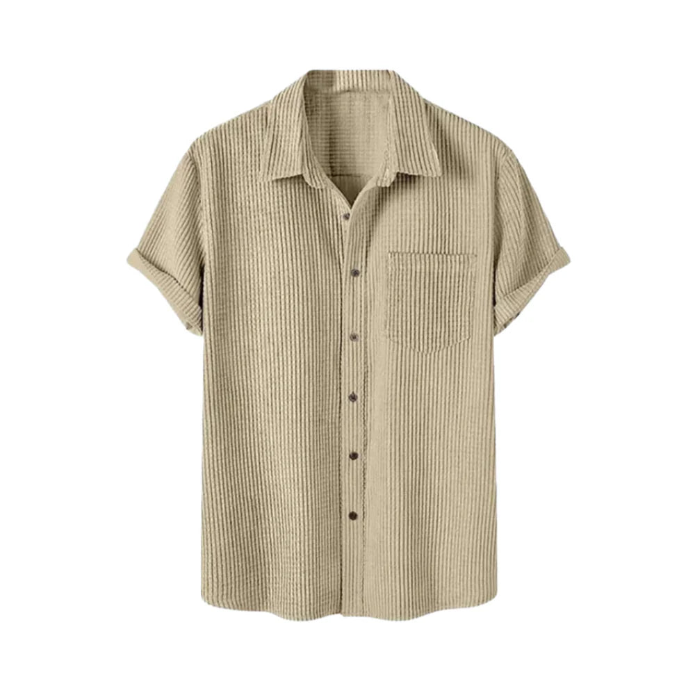 Camisa Manga Curta em Veludo Cotelê Montclive MT580