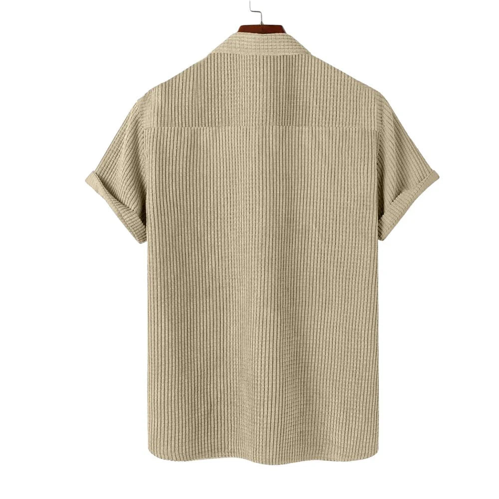 Camisa Manga Curta em Veludo Cotelê Montclive MT580