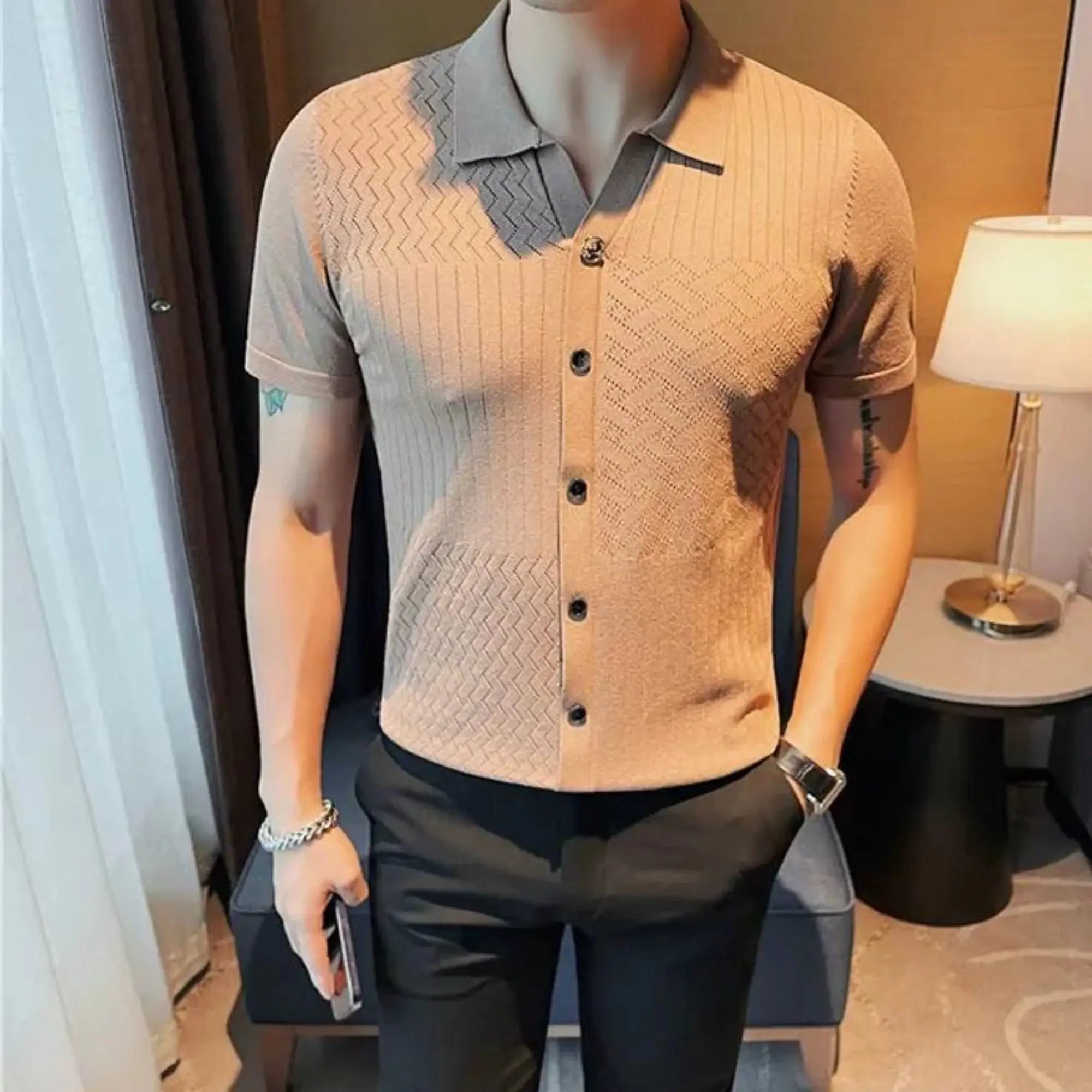 Camisa Polo Masculina Romenzi Vintage RZ633