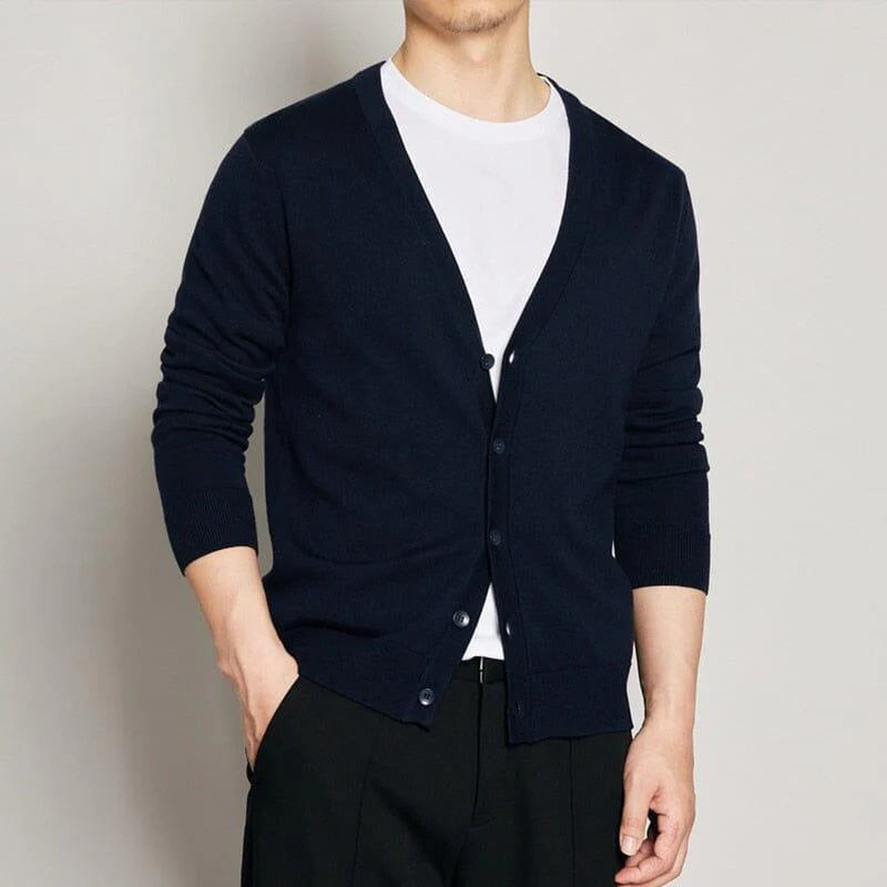 Cardigan Masculino Com Botões Romenzi RZ640