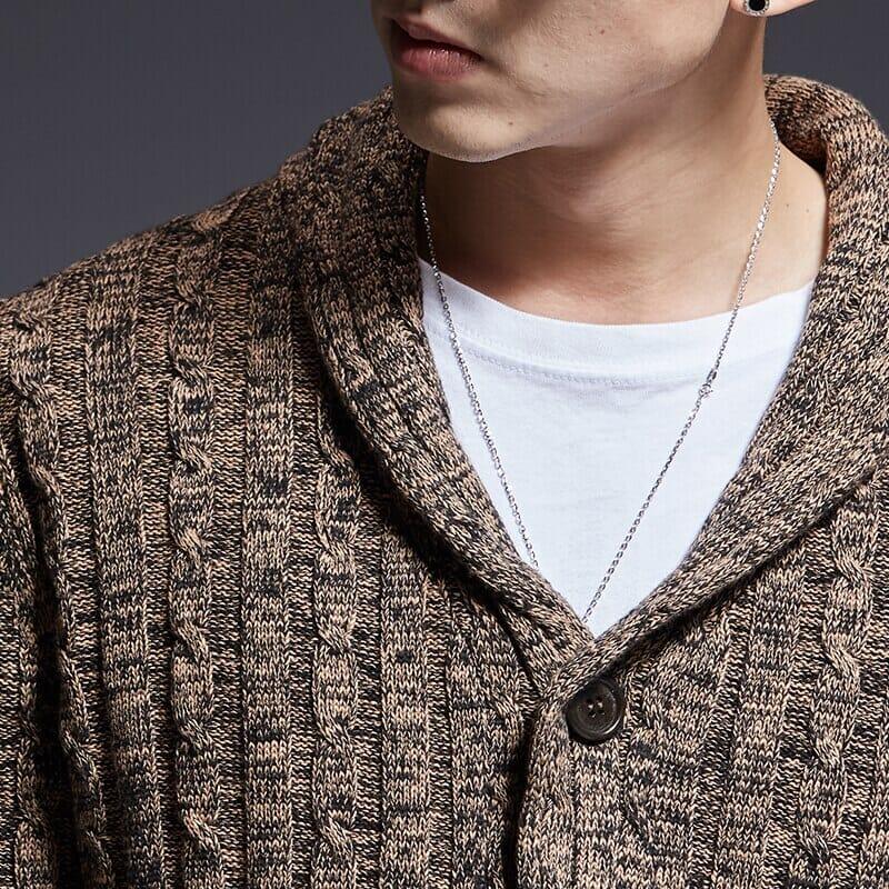Cardigan Masculino em Algodão Pima Romenzi RZ641