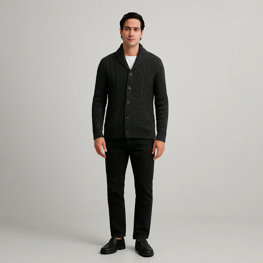 Cardigan Masculino em Algodão Pima Romenzi RZ641