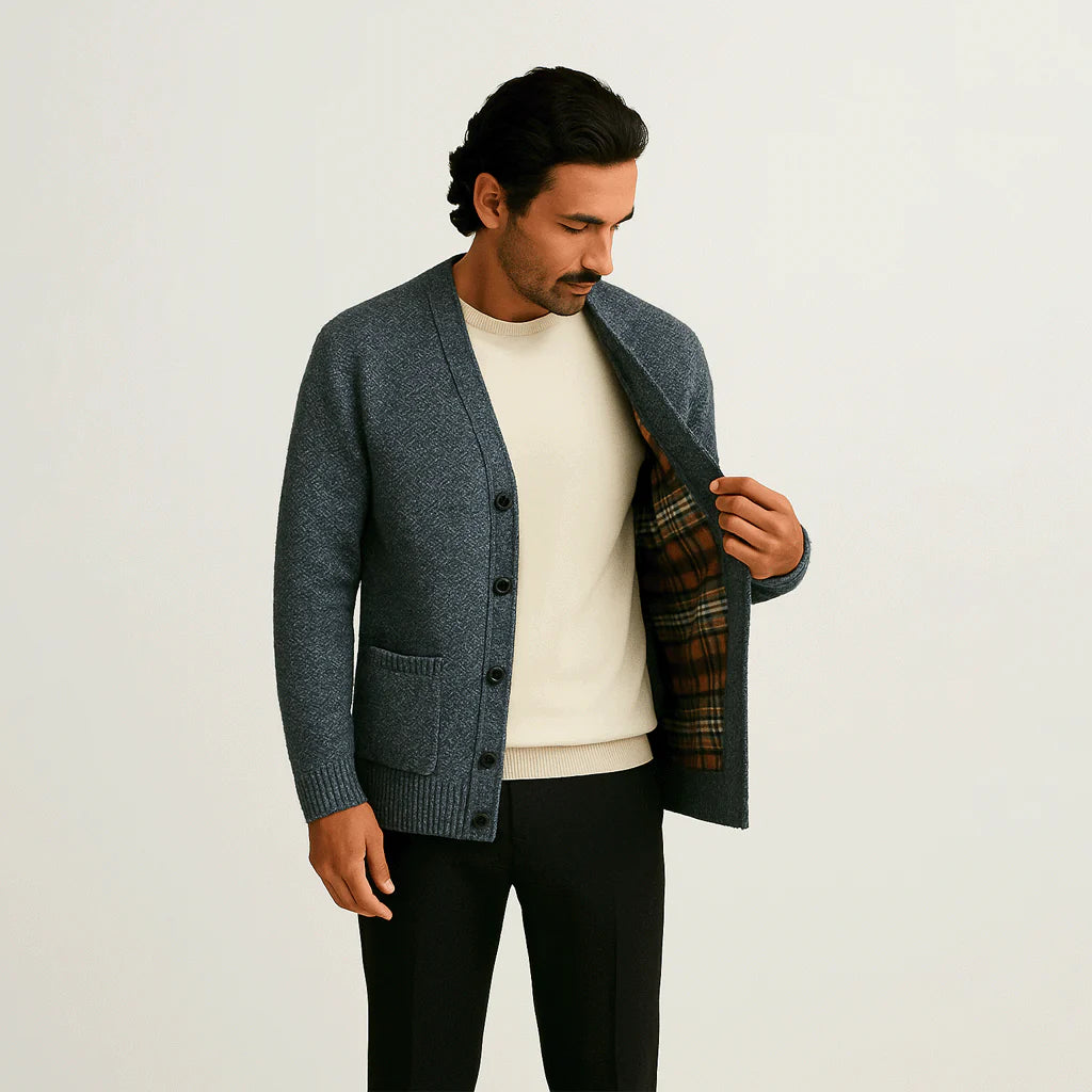 Cardigan Masculino em Lã Romenzi RZ643
