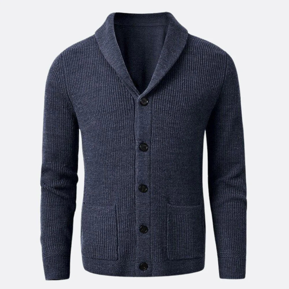 Cardigan Masculino Gola em V Romenzi RZ644