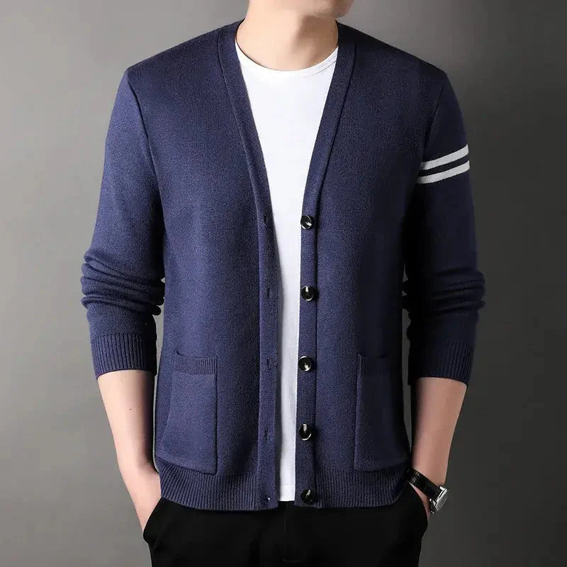 Cardigan Masculino Gola V Romenzi RZ645