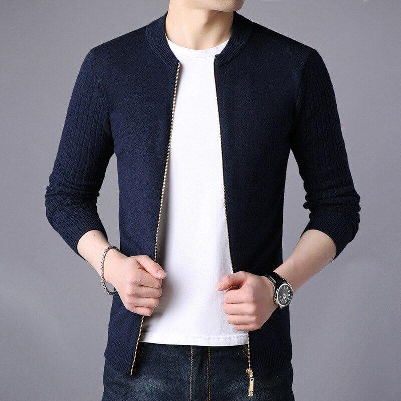 Cardigan Masculino Noir Romenzi RZ648