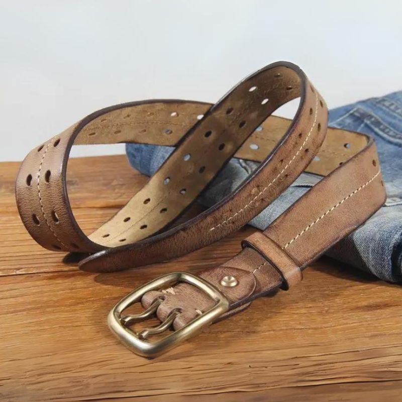 Cinto Masculino de Couro Artesanal Montclive MT458