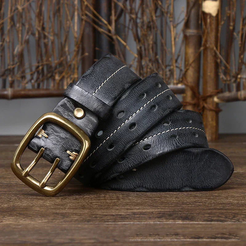 Cinto Masculino de Couro Artesanal Montclive MT458