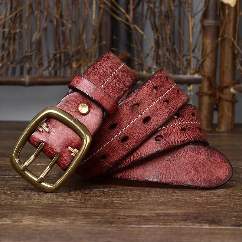 Cinto Masculino de Couro Artesanal Montclive MT458