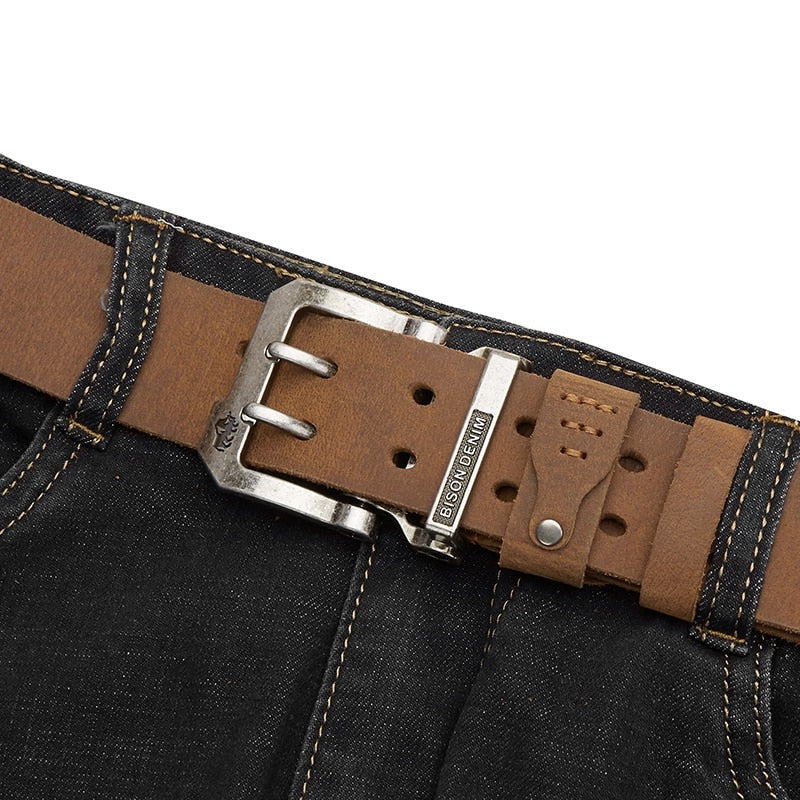 Cinto Masculino de Couro Denim Montclive MT459