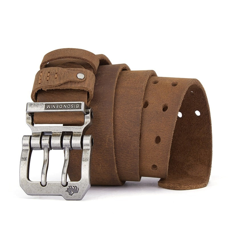 Cinto Masculino de Couro Denim Montclive MT459