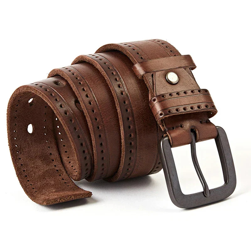 Cinto Masculino de Couro Vintage Royal Montclive MT468