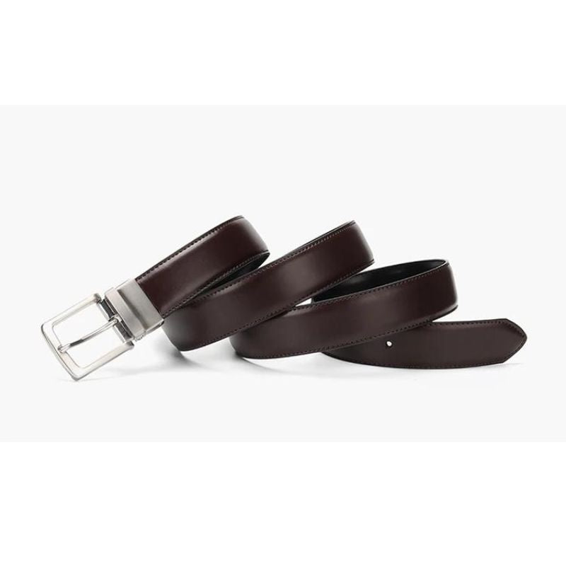 Cinto Social Masculino de Couro Noir Montclive MT463