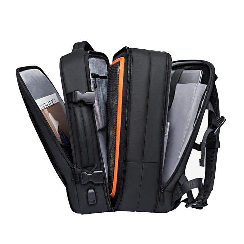 Mochila de Viagem Premiere Romenzi RZ964 - Notebook 17', Expansível, Impermeável e Porta USB