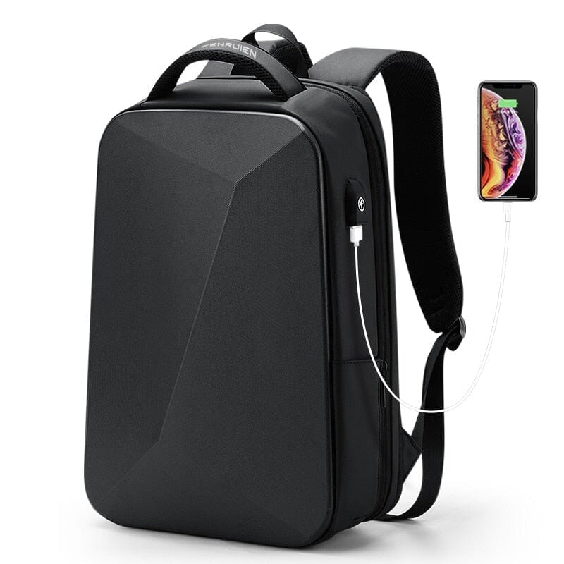 Mochila Executiva Fenruen Romenzi RZ965 - Notebook 14', Expansível, Impermeável e Porta USB