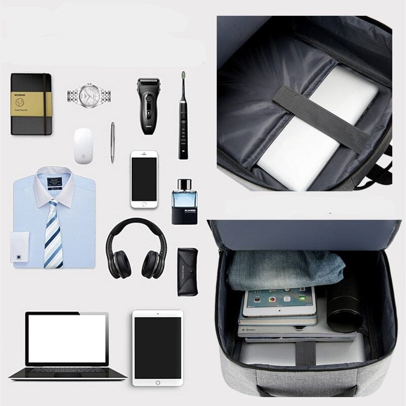 Mochila Executiva Improve Romenzi RZ963 - Notebook 15', Impermeável e Porta USB