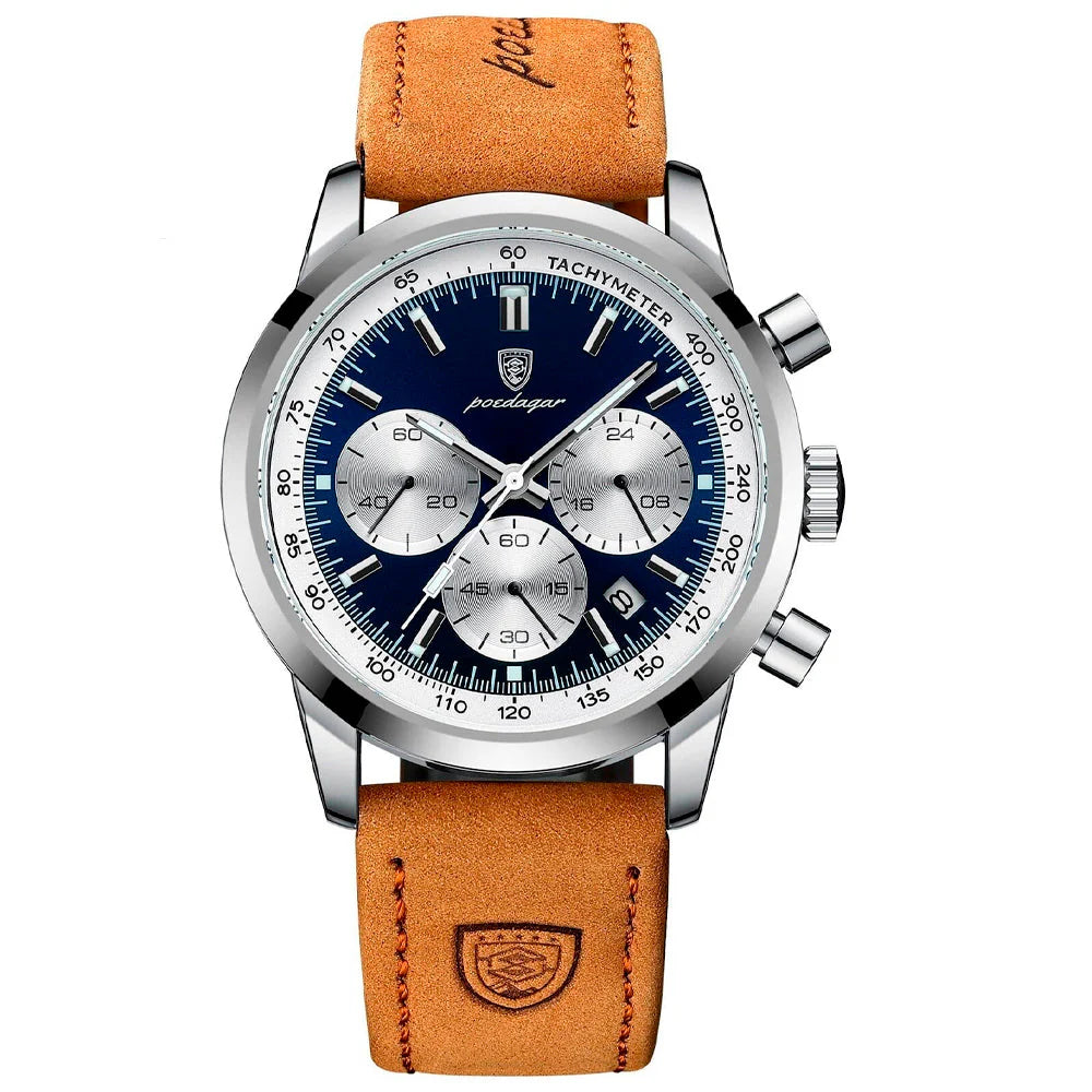 Relógio Masculino com Pulseira de Couro Montclive MT698