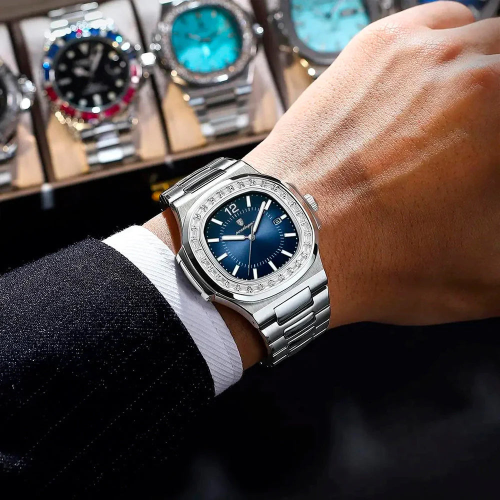Relógio Masculino Cravejado Spectre Montclive MT699