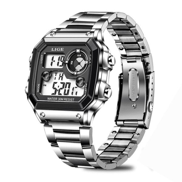 Relógio Masculino Digital Esportivo Lige Montclive MT536