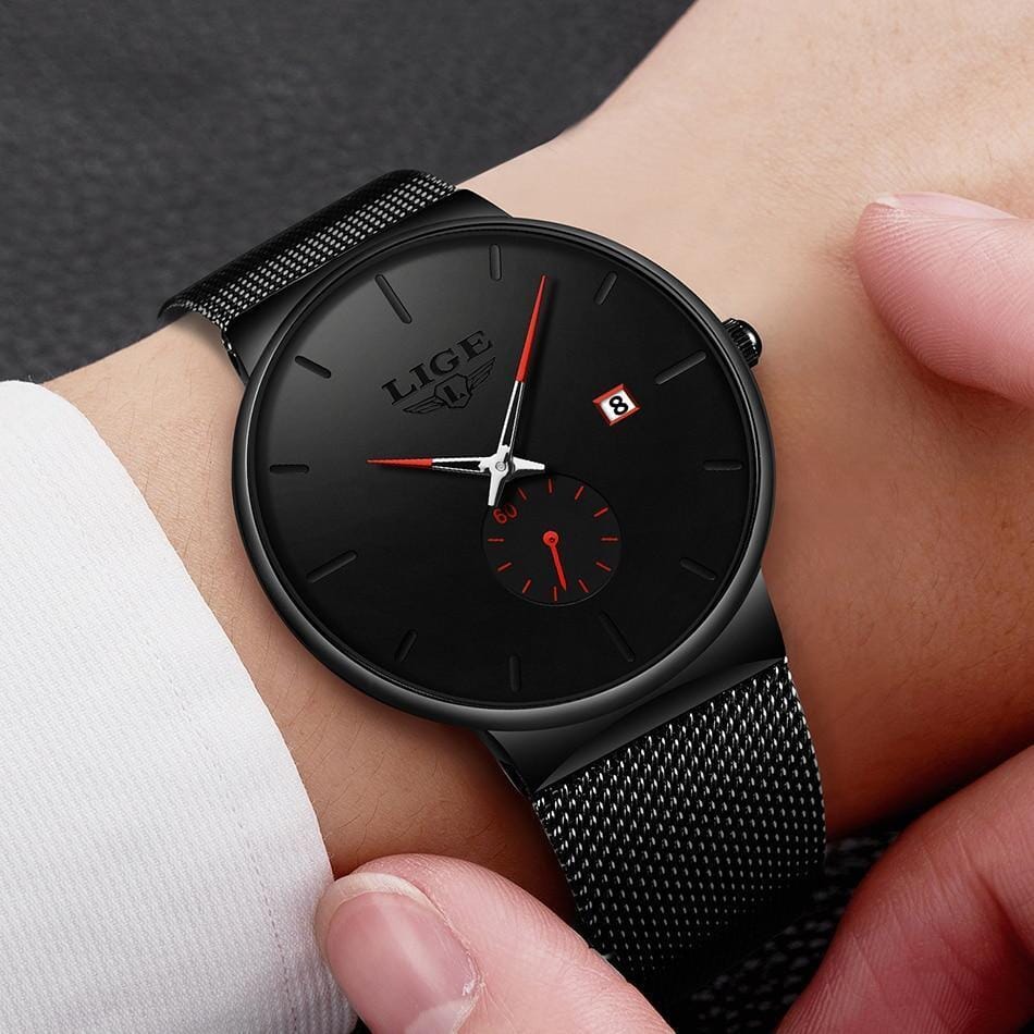 Relógio Masculino LIGE Minimalista Montclive MT530