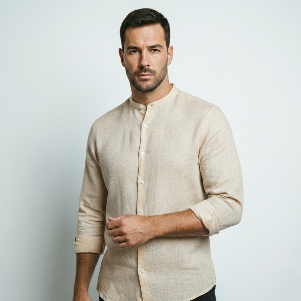 Camisa de Linho Manga Longa Varenne