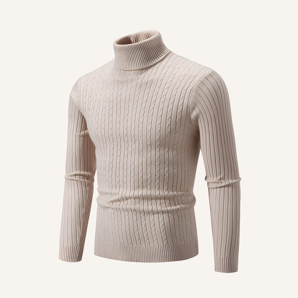 Suéter Pulôver Masculino de Gola Alta Rizzo