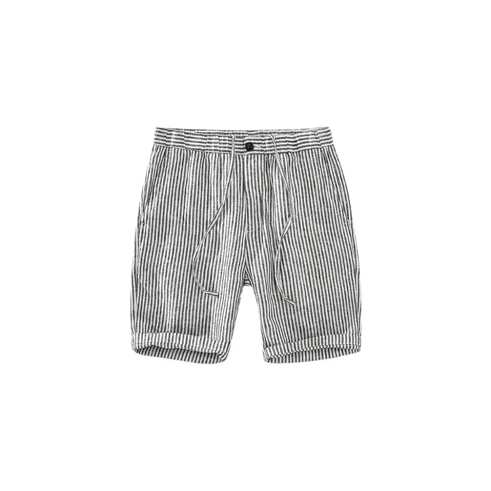 Bermuda Linho Masculina Listrada Montclive MT497