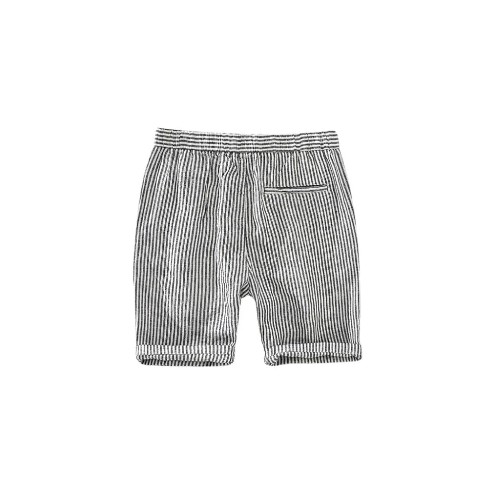 Bermuda Linho Masculina Listrada Montclive MT497