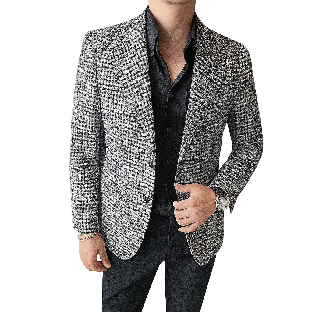 Blazer Masculino Xadrez Romenzi RZ541