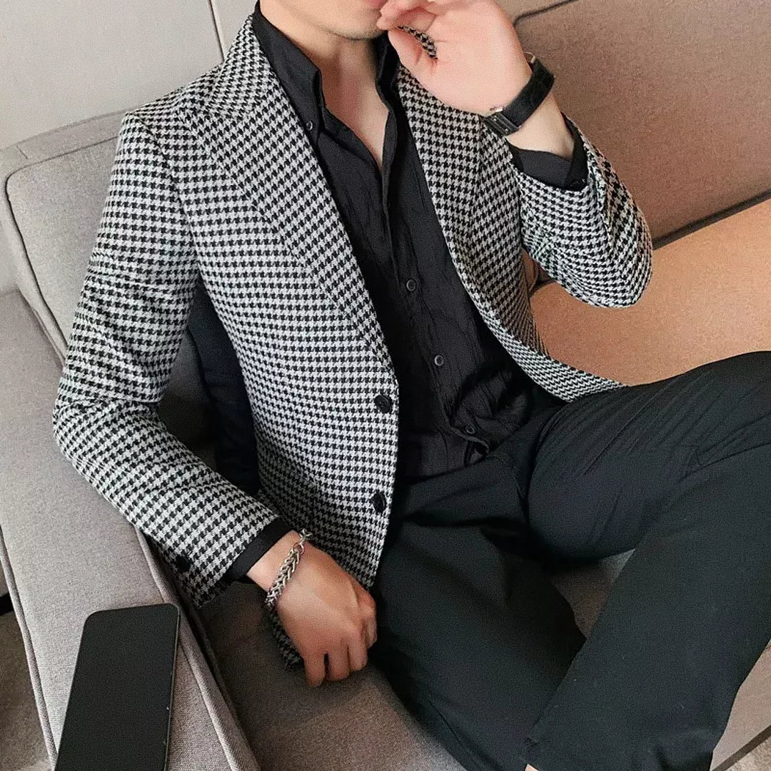 Blazer Masculino Xadrez Romenzi RZ541