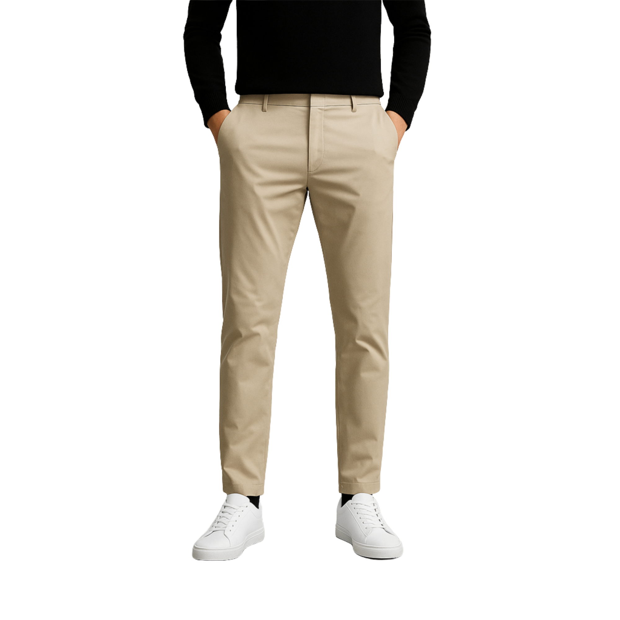 Calça Chino em Sarja Masculina Romenzi RZ553