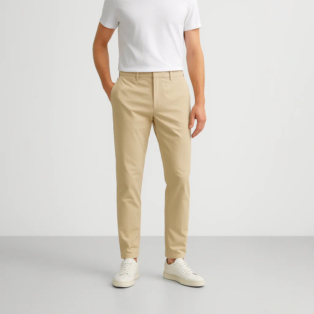Calça Chino em Sarja Masculina Romenzi RZ554