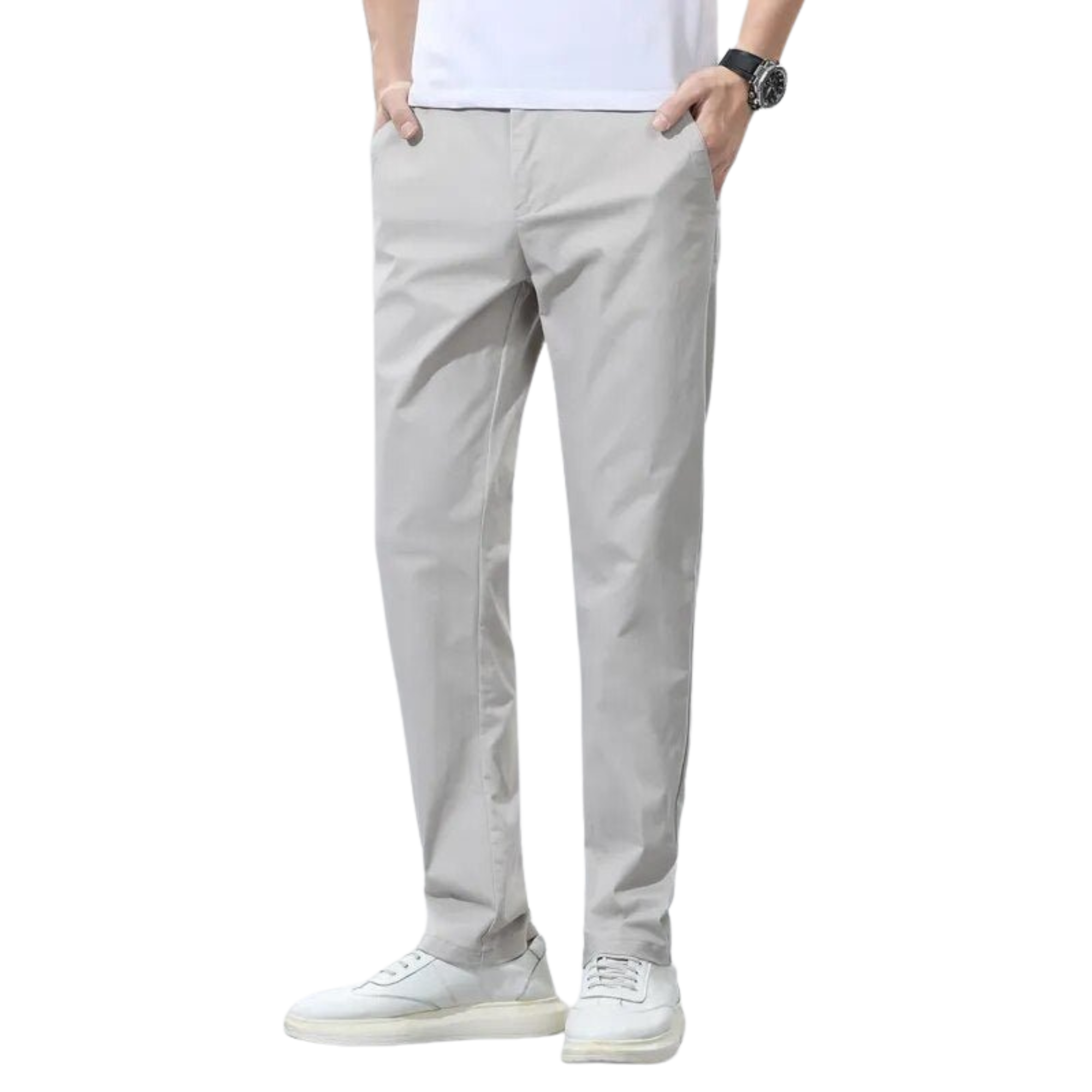 Calça Chino em Sarja Masculina Romenzi RZ554