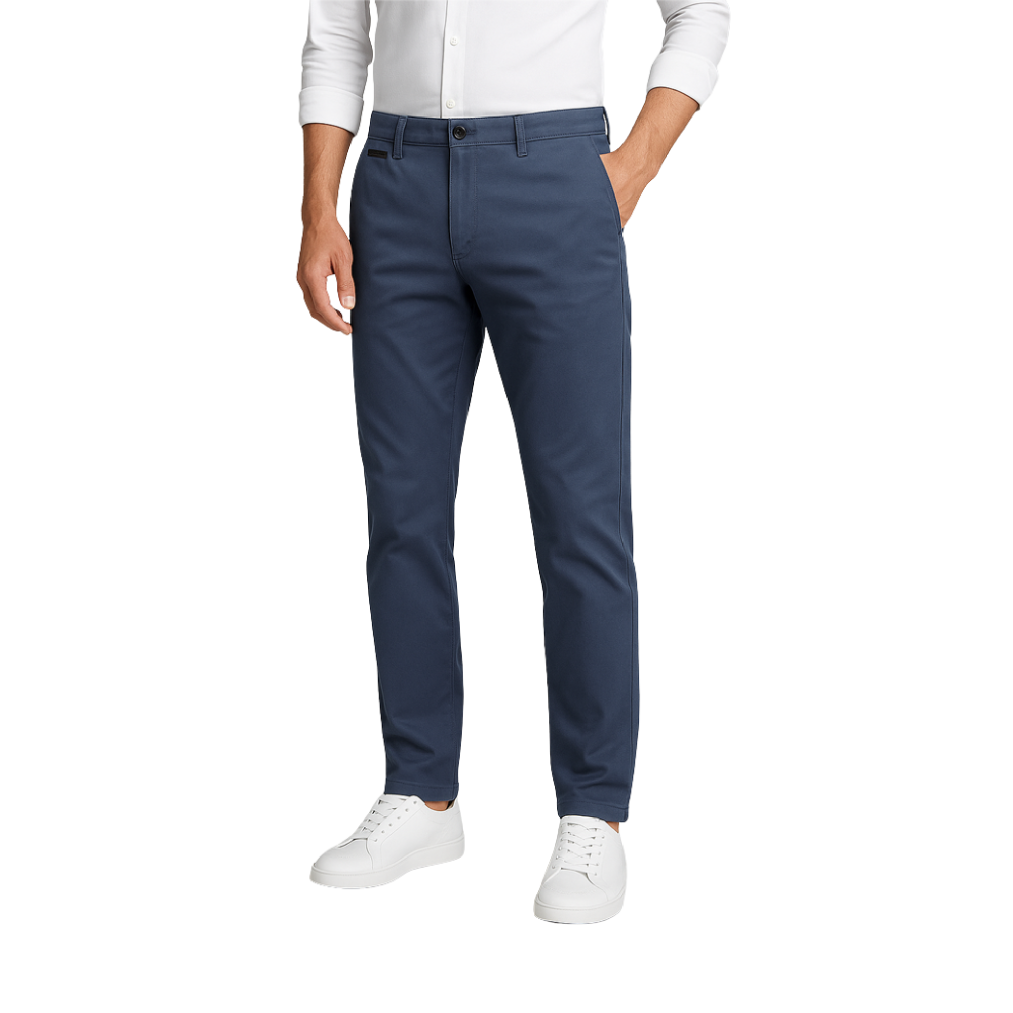 Calça Chino em Sarja Masculina Romenzi RZ555