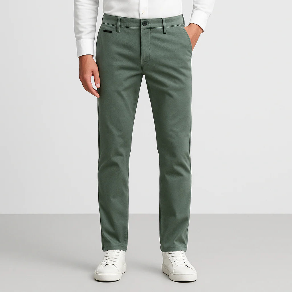 Calça Chino em Sarja Masculina Romenzi RZ555