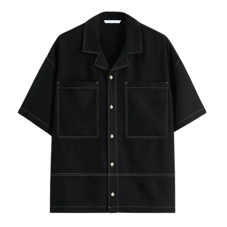 Camisa de Linho Masculina com Contraste Romenzi RZ791