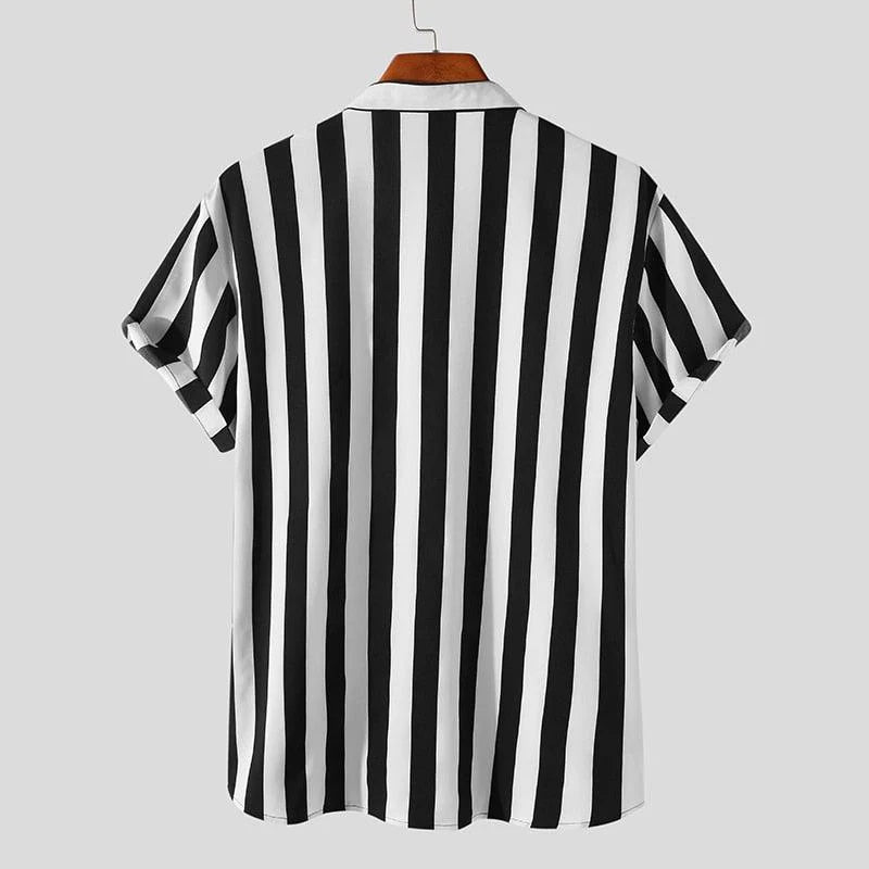 Camisa Manga Curta com Gola Padre Listrada Montclive MT572