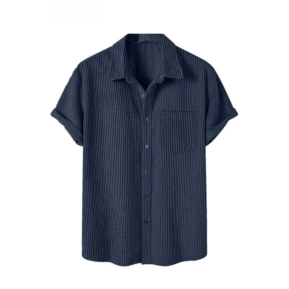 Camisa Manga Curta em Veludo Cotelê Montclive MT580